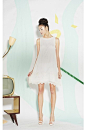 美国代购 alice + olivia Trapeze 水晶钉珠真丝无袖连衣裙 原创 设计 新款 2013 正品