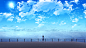 动漫3840x2160动漫2D艺术品数字艺术风景天空云