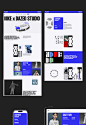 brand identity design graphic design  mobile Nike poster ux Web Design  Website