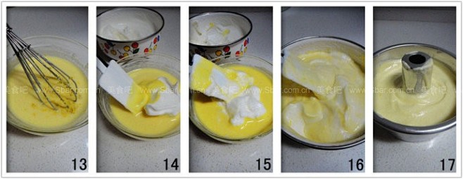 如何做橄榄油柠檬米粉戚风蛋糕的做法（烘培...