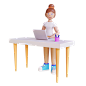 3d女士插画 PNG免抠图