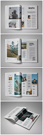 【源文件下载】 高品质旅游杂志画册宣传册品牌手册书籍装帧房地产楼书设计模板