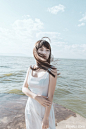 和小清新妹子一起去海边吹风(图3)