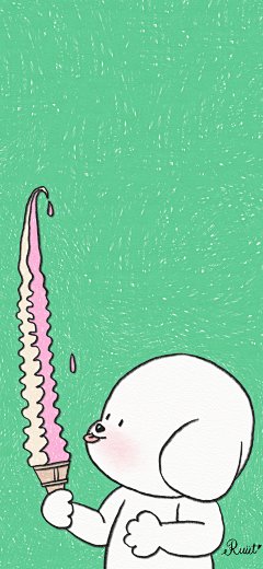 狗狗 汪星人 插画 可爱 治愈 萌萌哒 手机壁纸