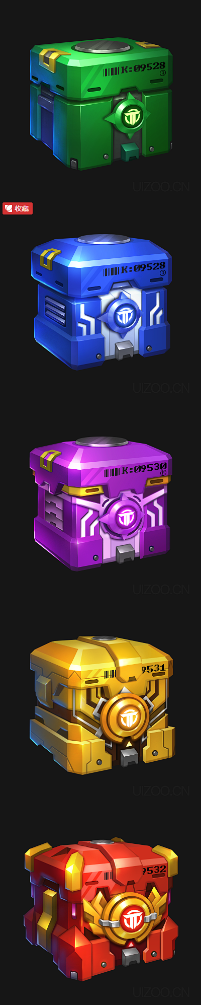 游戏UI图标设计ICON-科技风_UI设...