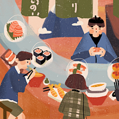 插画の世界采集到Style.儿童插画(肌理)