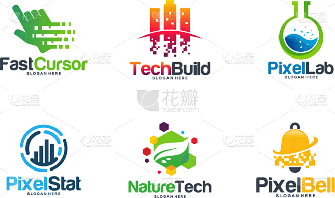 set pixel tech logo ...