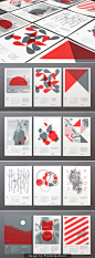 Modern graphic design #calendar cards: 