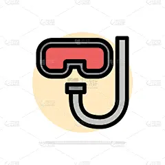 水下,海滩,游泳护目镜,浮潜,抽象,运动,面具,塑胶,设备用品,休闲