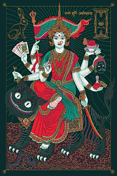 印度神话-花瓣网|陪你做生活的设计师 | ,是欲界天的大力神或是半神半