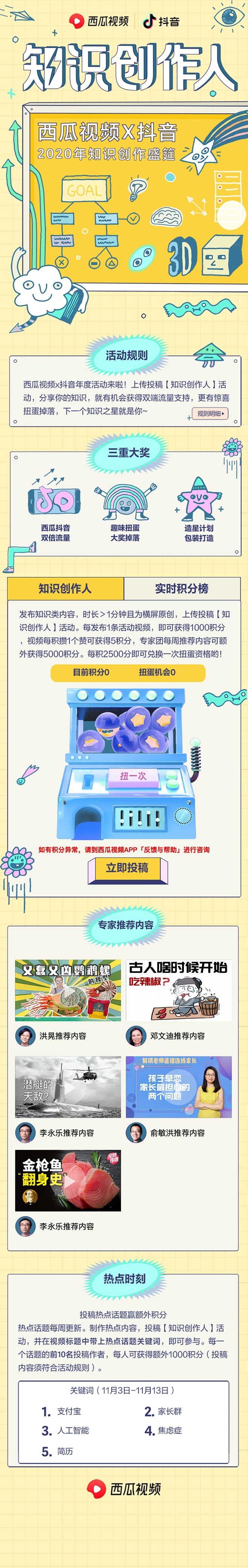 西瓜视频短视频创作人