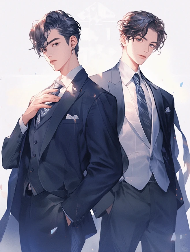 可商用底图｜现代双男主