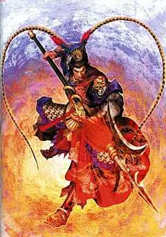 吕布字奉先，擅长骑射，武力过人，闻名于并州；刺史丁原用布为主簿。董卓入京后，诱使吕布杀死丁原，率其众来投。董卓大见亲侍，令布为骑都尉，随侍左右。布亦父事董卓。然董卓常因小忿而欲杀布，布惧，在司徒王允的教唆下杀掉了董卓。卓党李傕等啸聚为贼，攻打长安，布不能拒，逃走，先后投靠袁术、袁绍、张杨，最后在张邈、陈宫的策划下入主兖州，与曹操展开数度激烈的争夺战，先胜后败，投靠徐州的刘备，屯兵小沛。吕布趁刘备攻袁术之机夺取了徐州，后在曹操的调解下与备和解。袁术攻打刘备，吕布以辕门射戟为赌注，使袁军退却。袁术起兵伐吕布，