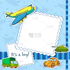边框,玩具,男孩,华丽的,贺卡,卡车,传单,汽车,模板,古董