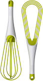 whisk that folds flat so it doesn't get your utensil drawer stuck, josephjoseph.com