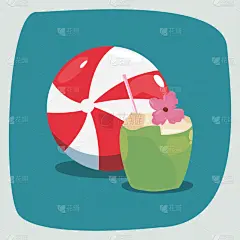 夏天,棕榈树,灌木,运动模糊,可爱的,鸡尾酒,图像,度假