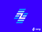 Zing logo (unused) z bolt fast speed branding logo
