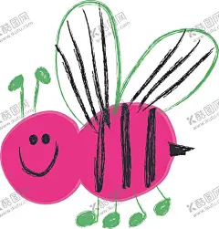 蜜蜂 【酷图网】蜜蜂,卡通,插画,手绘,小蜜蜂