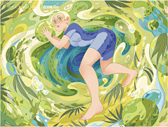 水煮划水菜采集到插画海报