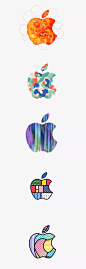 【苹果：做设计还得我亲自来！】苹果发布会就要来了！为此，苹果制作了几百个不同风格的主题 Logo，视觉效果很走心了，可能是为了迎接新版 iPad Pro。

#一张小画# ​​​​