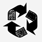 回收平均回收黑色回收图标_88ICON https://88icon.com 回收 平均回收 黑色回收 循环利用 可重复利用 可持续 废物 良好回收