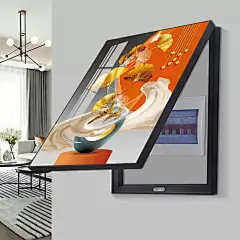 电表箱装饰画竖版免打孔现代简约配电箱几何麋鹿电闸电源遮挡挂画-tmall.com天猫