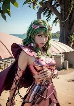 AI绘制性感唯美的美少女图集8 穿着清凉露出深沟！_3DM单机