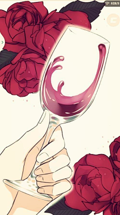 玫瑰的情话采集到红酒