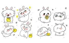 小猫简笔画  - 源文件下载【酷图网】兔子,漫画兔子,卡通兔子,兔子插画,手绘兔子,兔子表情,可爱兔子,小兔子,小白兔