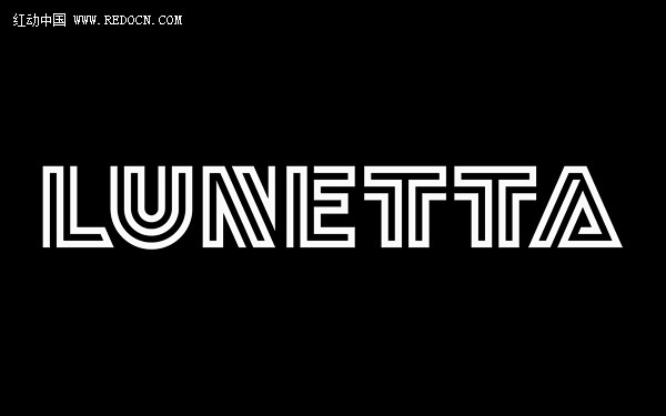 Lunetta字体设计欣赏 #英文字体#