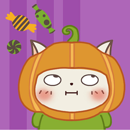 小贱猫土豆君免扣素材手绘卡通矢量图漫画小清新头像治愈系