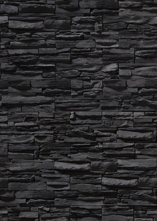 black stone, wall, t...