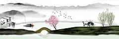 忆江南  - 源文件下载【酷图网】山水,山水画,水墨画,写意山水,水墨山水,水墨山水画,新中式山水画,新中式装饰画,新中式水墨画,抽象山水画,禅意山水画,意境山水画,