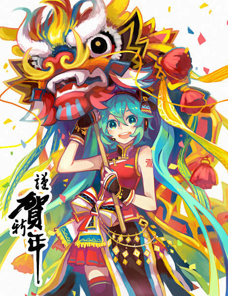 春节插画特辑|安利你们一波舞狮素材-资讯...