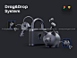 深色金属样式区块链加密技术3D图标模型_三维立体比特币挖矿icon图标素材下载_颜格视觉