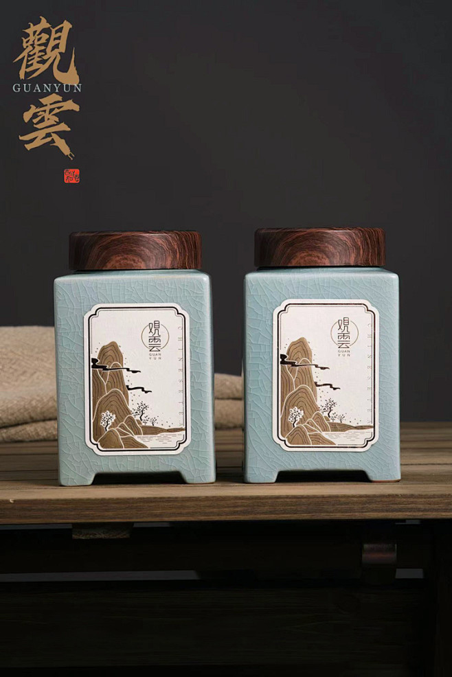 高档竹盒陶瓷茶叶罐茶叶包装盒空礼盒红茶绿...