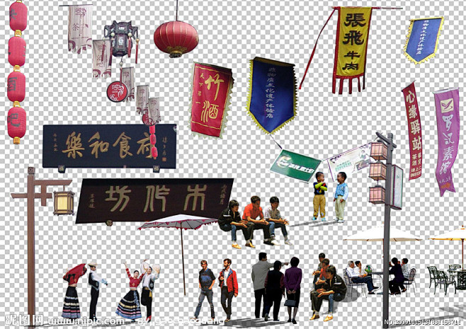 商业步行街素材库02