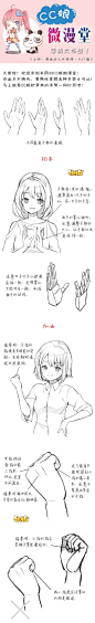 【绘画教程】各类手势的画法 1