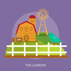 时尚紫色背景手绘扁平化矢量素材