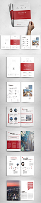 【源文件下载】 企业手册 画册 宣传册 排版 商务 简约 设计作品 设计图集