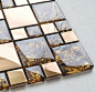 Stainless steel tile backsplash kitchen glass tiles glass mosaic bathroom tiles modern bathroom tile: 