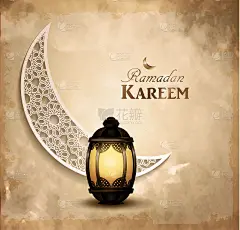 金色复古夜光灯背景