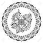 Circular Pattern In Form Of Mandala For Henna, Mehndi, Tattoo, Decoration. Decorative Ornament In Ethnic Oriental Style. Coloring Book Page. Clipart Royalty-free, Vettori E Illustrator Stock. Image 102829501.