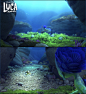 Luca - Under Water Meadow, Min-Yu Chang : It was such a pleasure to work on this beautiful set with other amazing artists at Pixar. Modeling/dressing by Amy and I. Shading by Jared. Art direct by Dani, Jennifer and Paul.