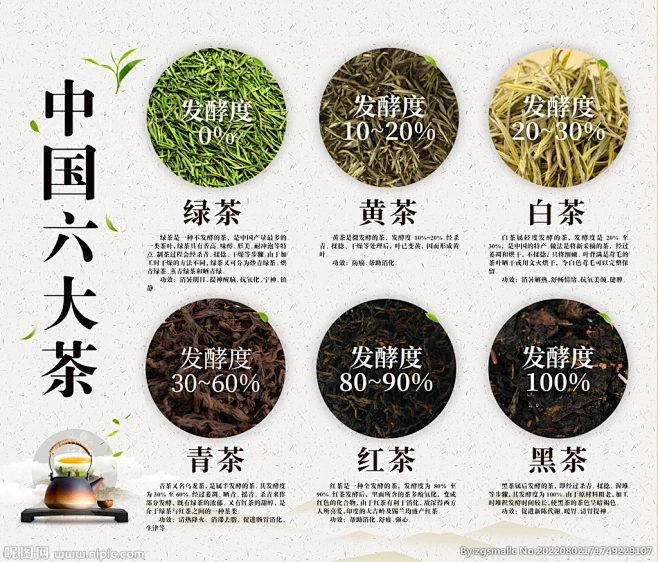 中国六大名茶茶文化展板-花瓣网