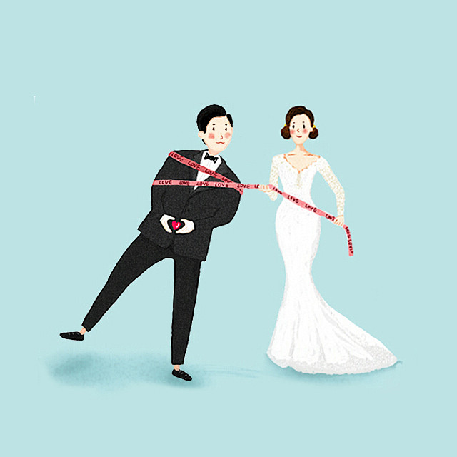 #婚礼#结婚#温馨#卡通#手绘#壁纸#婚...