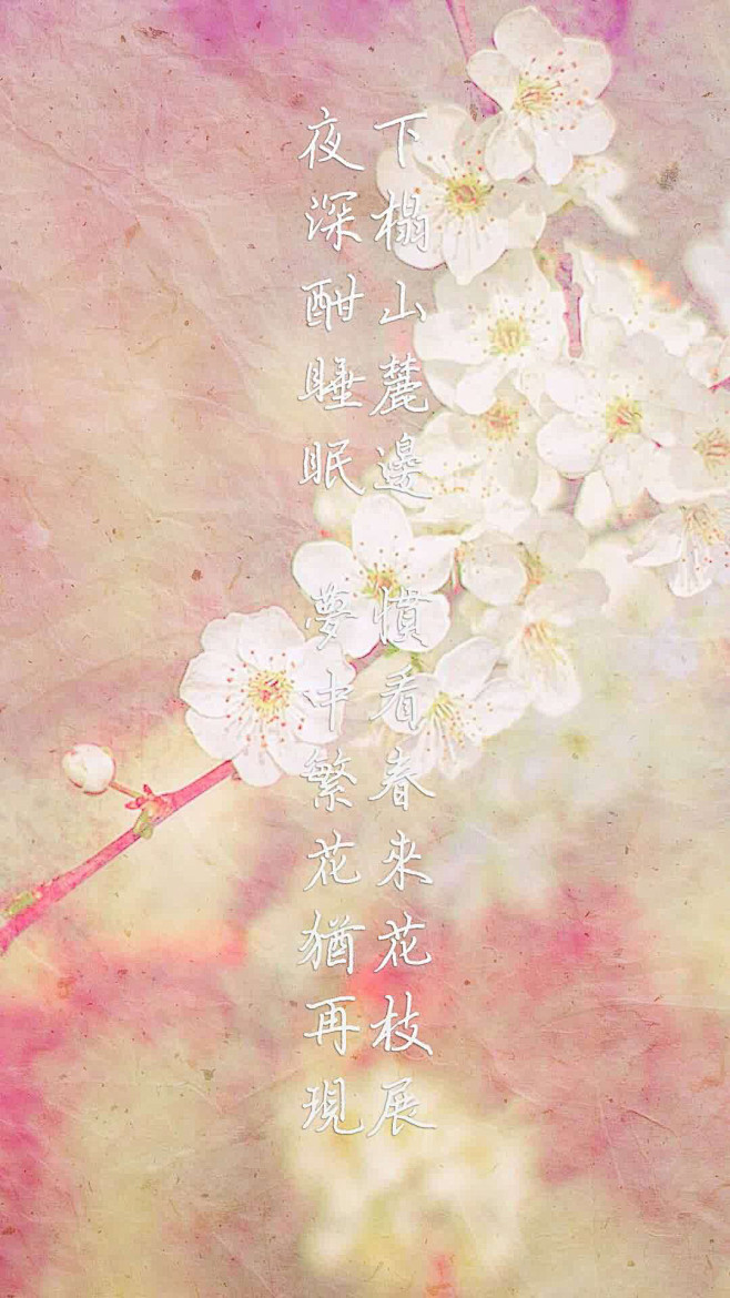下榻山麓边，

惯看春来花枝展。

夜深...