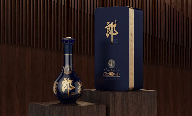 青花郎外包装纸盒平面设计全国征集大赛获奖...
