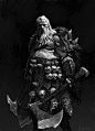 forgeworld/games workshop concept- dwarf warrior, adrian smith