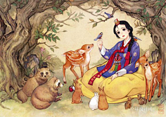 路上妖采集到C……插画系—人
